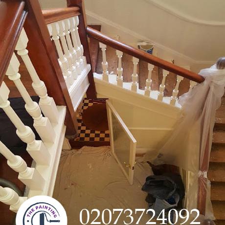 large-bannister-painted-in-london