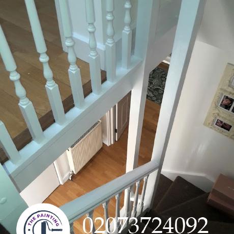 staircase-and-bannisters-painted-london