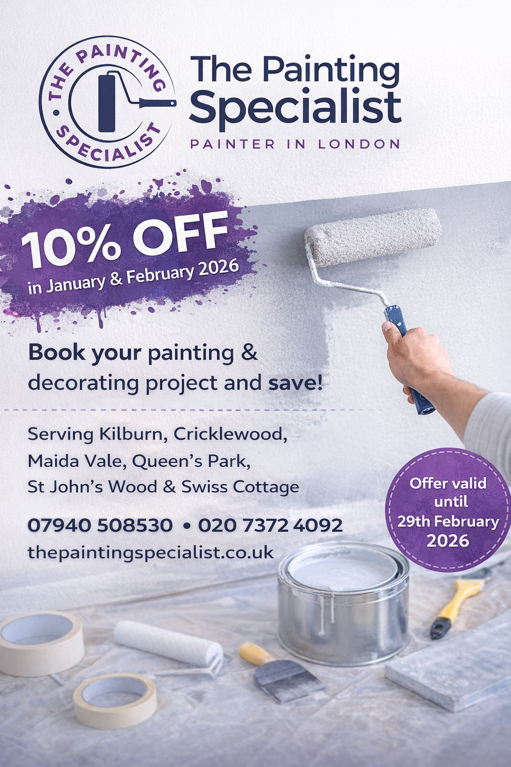 10% Off in January and February